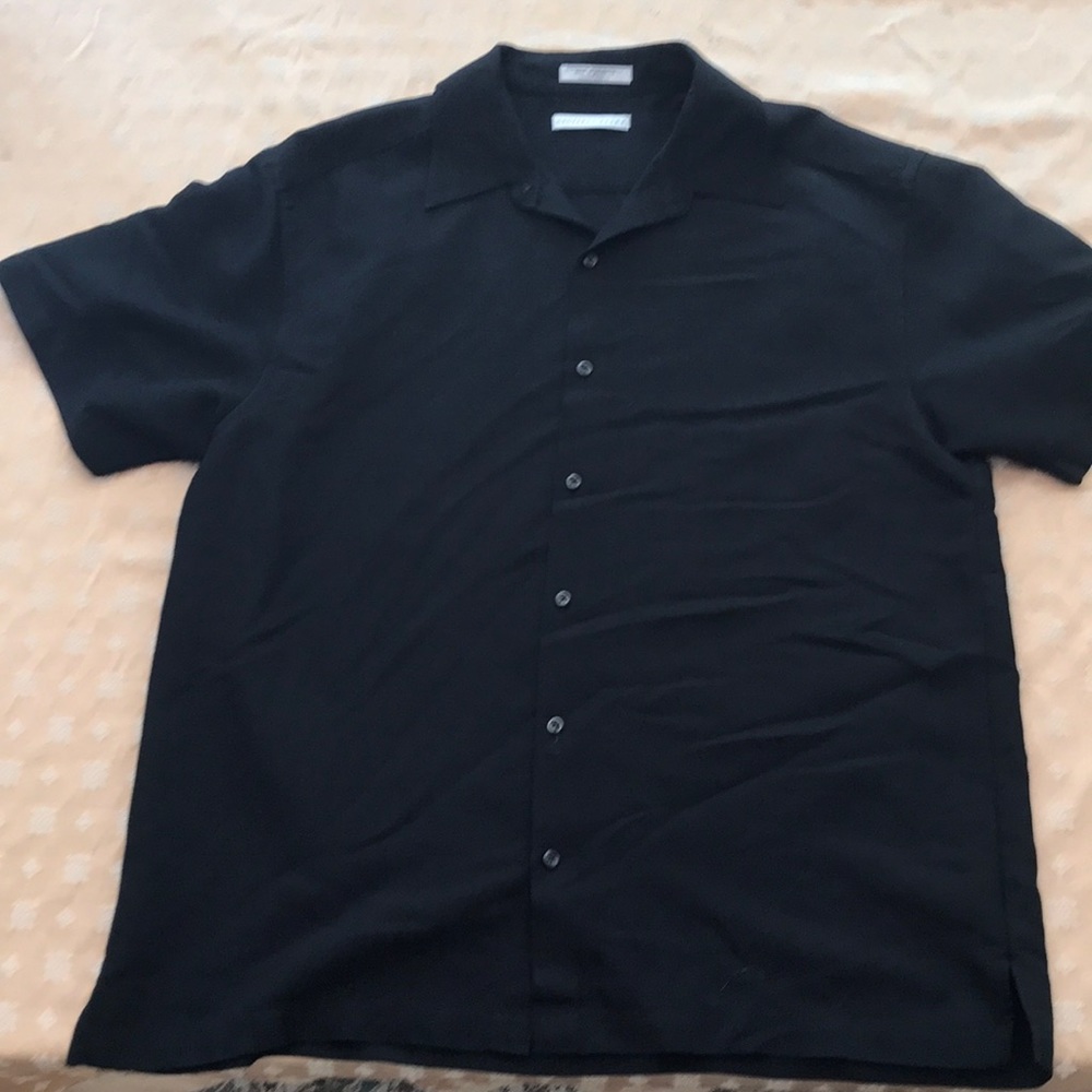 Black Geoffrey Beene Shirt Sleeve Button Down